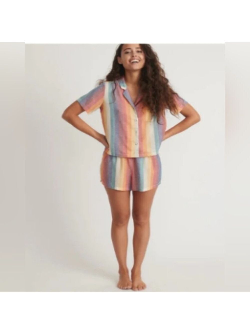 Marine layer womens striped pj's shorts